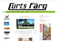 Webbsida från Curts Färg AB