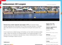 Webbsida från Loopen - Restaurang & Bar
