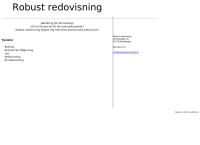 Robust Redovisning