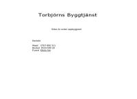 Torbjörns Byggtjänst