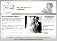 Webbsida från Fotoateljé Anund