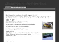Webbsida från Fordonsteknik Maskinuthyrning Nyköping