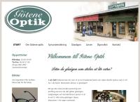 Webbsida från Götene Optik Fia Göransson