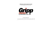 Webbsida från Gripp Lyftdonservice AB