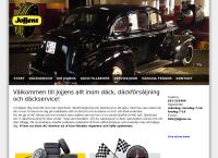 Webbsida från JOJJENS DÄCKSERVICE AB