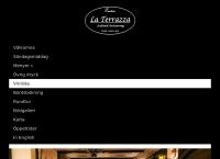Webbsida från La Terrazza - Italiensk Restaurang
