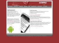 Webbsida från Mobipro AB