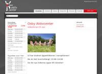 Webbsida från Osby Aktivcenter