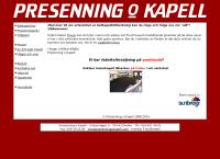 Presenning o. Kapell