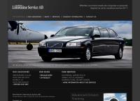 Webbsida från Limousineservice AB