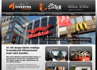 Webbsida från Vivestra Brandskydd AB