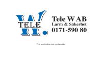 Webbsida från Tele W Ab