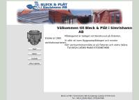 Webbsida från Bleck & Plåt i Simrishamn AB
