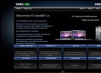 Webbsida från Swednet AB