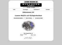 Webbsida från Levene Maskin - Kullagerbutiken