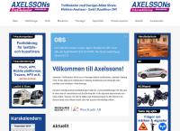 Webbsida från Axelsson Trafikskolor AB