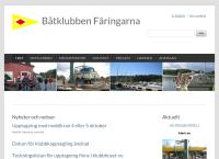 Webbsida från Båtklubben Färingarna