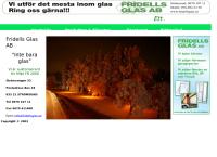 Webbsida från Fridells Glas AB