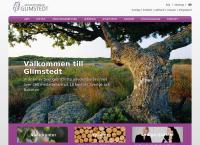 Webbsida från Advokatfirman Glimstedt