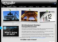 Webbsida från Gn Transport i Halmstad AB