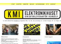 Webbsida från Elektronikhuset K m i Data Ab