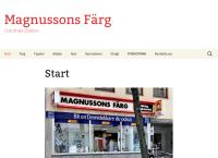 Webbsida från MAGNUSSONS FÄRG
