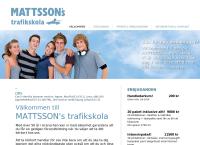 Webbsida från Mattssons Trafikskola