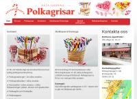 Webbsida från Polkagrisbagar'n Ab