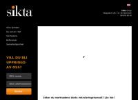 Webbsida från Sikta Urval AB