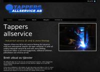 Webbsida från Tappers Allservice AB