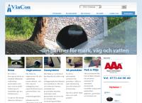 Webbsida från ViaCon AB