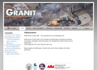 Webbsida från Hallindens Granit AB