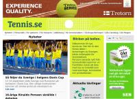 Webbsida från Svenska Tennisförbundet