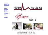 Webbsida från Refox Rehab AB