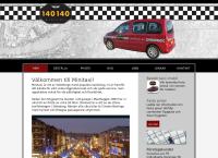 Webbsida från Minitaxi 140140 Göteborg