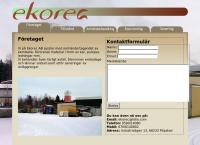 Webbsida från Ekorec AB