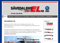 Webbsida från Sävedalens El AB