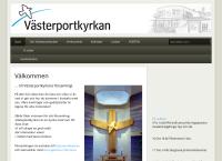 Webbsida från Västerportkyrkan
