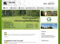 Webbsida från Tortuna Golfklubb