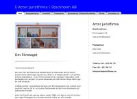 Actor Juristfirma AB