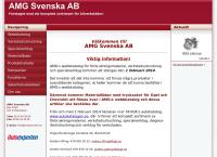 Webbsida från Amg Svenska Ab