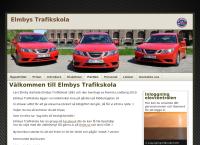 Webbsida från Elmbys Trafikskola