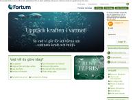 Webbsida från Fortum
