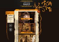Webbsida från Antikvariat Faust