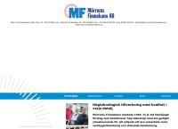 Webbsida från Mörrums Finmekano AB
