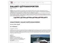 Webbsida från Dalarö Sjötransporter AB