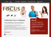 Webbsida från Focus Trafikskolan