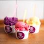 Blåbärsglass, Hallonsorbet  och Passionsorbet