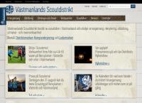 Webbsida från Västmanlands Läns Scoutdistrikt
