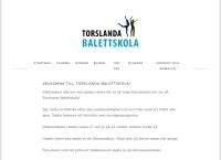Webbsida från Torslanda Balettskola